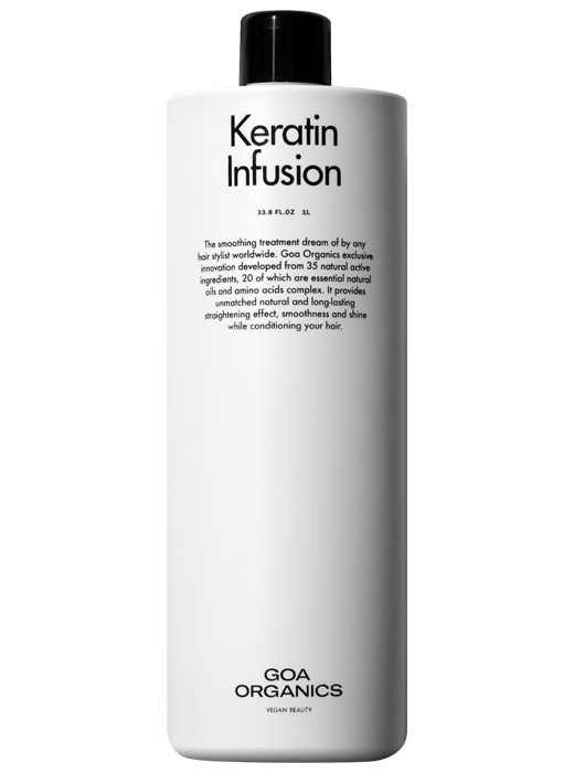 Tratamiento GOA Organics keratin infusion en Zaragoza. Salón Cristina Cisneros