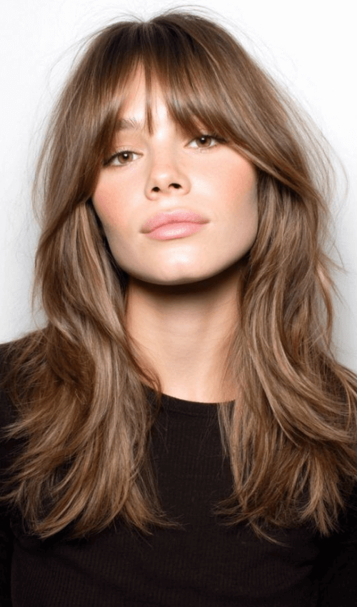 flequillo cortina o curtain bangs