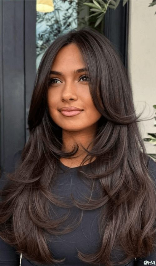 corte mariposa para melena larga